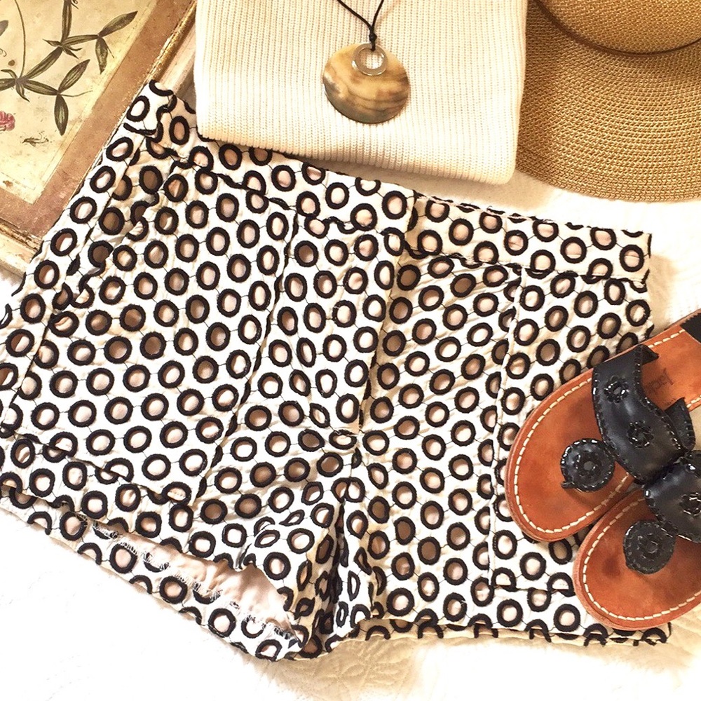 J. Crew Punched Out Eyelet Short